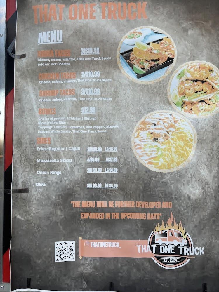 That One Truck Menu image 4